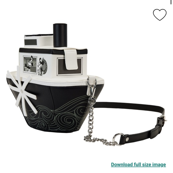 NWT Loungefly Stitch Shoppe Exclusive Steamboat Willie Figural Crossbody Bag - Picture 11 of 11